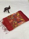 pure matka muslin saree (red)
